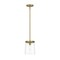 Z-Lite Callista 1 Light Mini Pendant, Rubbed Brass & Clear 3032MP-RB - alternate 5